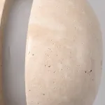 Подвесной светильник с составным плафоном из двух травертиновых полусфер POVL SPLIT от ImperiumLoft