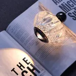 Серия светодиодных подвесных светильников с фигурным прозрачным плафоном и лифтовой регулировкой высоты с лифтом GRAMMA Black с лифтом и сенсорным переключением от ImperiumLoft