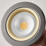 Серия светодиодных подвесных светильников конической формы с мраморной вставкой и лифтовой регулировкой высоты JEFF Black Gold от ImperiumLoft