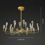 Люстра на штанге GLORIOLE UP B D80 L24