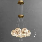 Подвесная люстра LILLIS BALL MARBLE A D40 L7 Marble