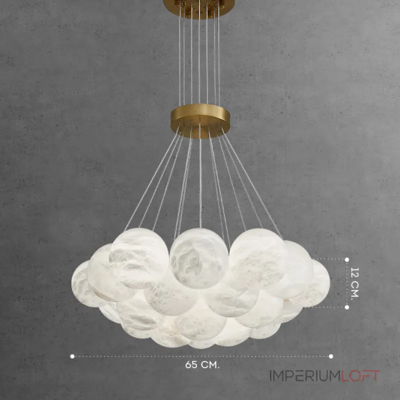 Подвесная люстра LILLIS BALL MARBLE A D65 L19 Cloud Marble Подвесная люстра LILLIS BALL MARBLE A D65 L19 Cloud Marble