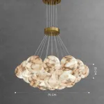 Подвесная люстра LILLIS BALL MARBLE B D75 L19 Marble