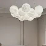 Подвесная люстра LILLIS BALL MARBLE B D75 L19 Cloud Marble