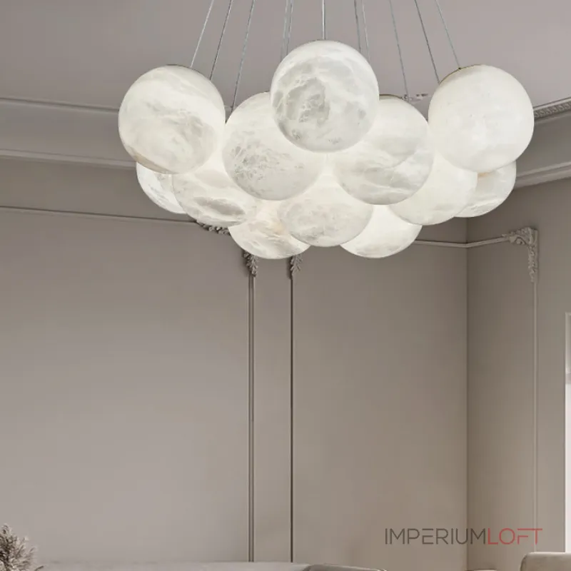Подвесная люстра LILLIS BALL MARBLE B D75 L19 Cloud Marble