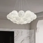 Подвесная люстра LILLIS BALL MARBLE B D75 L19 Cloud Marble