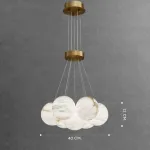 Подвесная люстра LILLIS BALL MARBLE A D40 L7 Cloud Marble