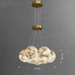 Подвесная люстра LILLIS BALL MARBLE B D45 L7 Marble