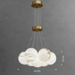 Подвесная люстра LILLIS BALL MARBLE B D45 L7 Cloud Marble