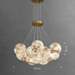 Подвесная люстра LILLIS BALL MARBLE A D50 L13 Marble