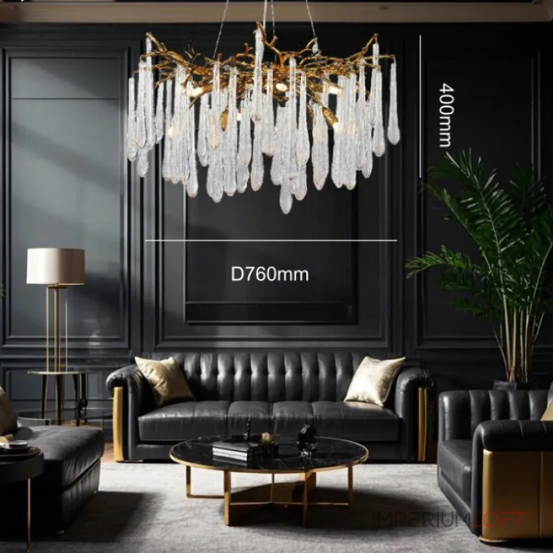 Подвесная люстра DEWDROPS D46 Gold