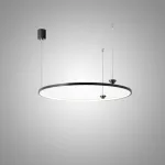 Серия светодиодных люстр с креплением в форме конуса на кольцевом корпусе из черненой латуни NORDEN B D60 от ImperiumLoft