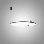 Серия светодиодных люстр с креплением в форме конуса на кольцевом корпусе из черненой латуни NORDEN B D80 от ImperiumLoft