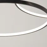 Серия светодиодных люстр с креплением в форме конуса на кольцевом корпусе из черненой латуни NORDEN B D80 от ImperiumLoft