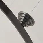 Серия светодиодных люстр с креплением в форме конуса на кольцевом корпусе из черненой латуни NORDEN B D80 от ImperiumLoft