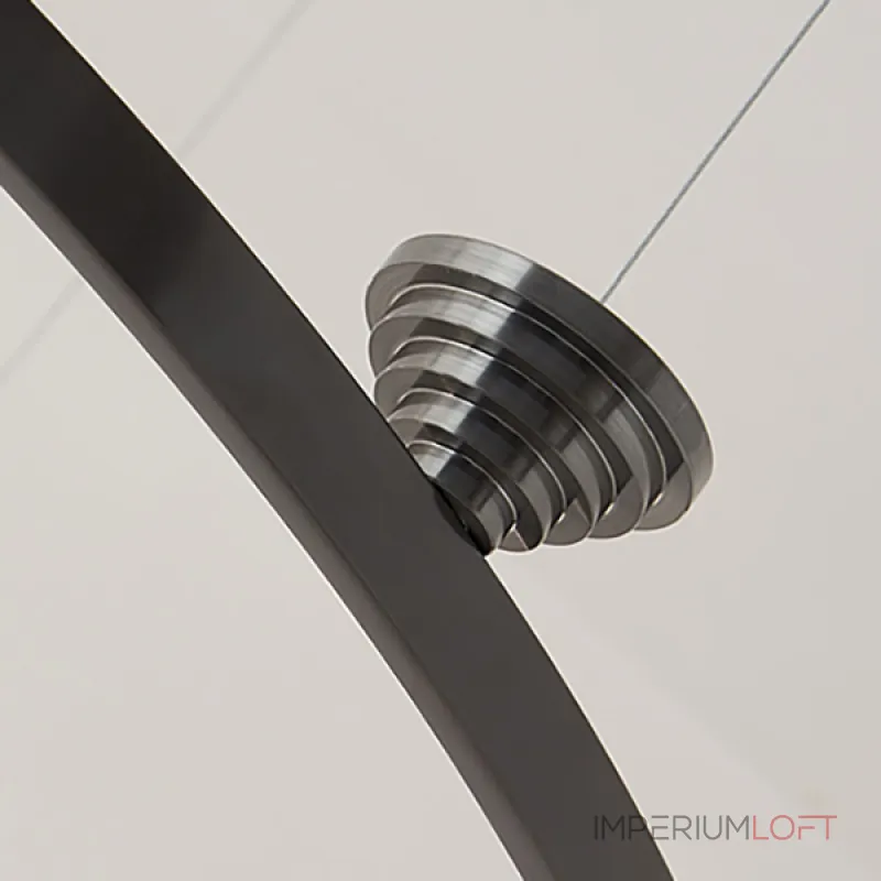 Серия светодиодных люстр с креплением в форме конуса на кольцевом корпусе из черненой латуни NORDEN B D80 от ImperiumLoft