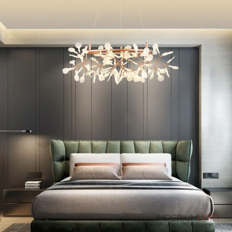 Светодиодная люстра на кольцевом каркасе LEAVES R D160 3000К от ImperiumLoft