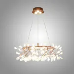 Светодиодная люстра на кольцевом каркасе LEAVES R D105 с подсветкой от ImperiumLoft