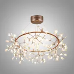 Светодиодная люстра на кольцевом каркасе LEAVES R D125 от ImperiumLoft