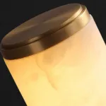 Серия настенных светодиодных светильников с цилиндрическим корпусом из натурального испанского мрамора SAULO H80 от ImperiumLoft