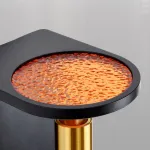 Настенный светодиодный светильник с поворотным спотом на угловом основании с узорчатым рассеивателем TERES Black от ImperiumLoft