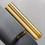 Настенный светодиодный светильник с поворотным спотом на угловом основании с узорчатым рассеивателем TERES Black от ImperiumLoft