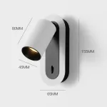 Минималистичный настенный светильник с поворотным плафоном и выключателем на корпусе BENKA 3000К от ImperiumLoft