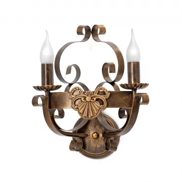 Бра Vitaluce V1161 V1166/2A Цвет арматуры коричневый Цвет плафонов чёрный