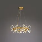 Серия кольцевых светодиодных люстр с рассеивателями из хрустальных кристаллов GLORIOLE RING B D40 от ImperiumLoft