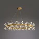 Серия кольцевых светодиодных люстр с рассеивателями из хрустальных кристаллов GLORIOLE RING B D100 от ImperiumLoft