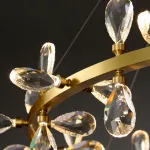 Серия кольцевых светодиодных люстр с рассеивателями из хрустальных кристаллов GLORIOLE RING A D115 от ImperiumLoft