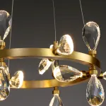 Серия кольцевых светодиодных люстр с рассеивателями из хрустальных кристаллов GLORIOLE RING A D115 от ImperiumLoft