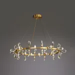 Серия кольцевых светодиодных люстр с рассеивателями из хрустальных кристаллов GLORIOLE RING A D95 от ImperiumLoft