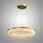 Серия светодиодных кольцевых люстр с волнистым полупрозрачным корпусом с эффектом льда NELIUS WAVY B D50 от ImperiumLoft