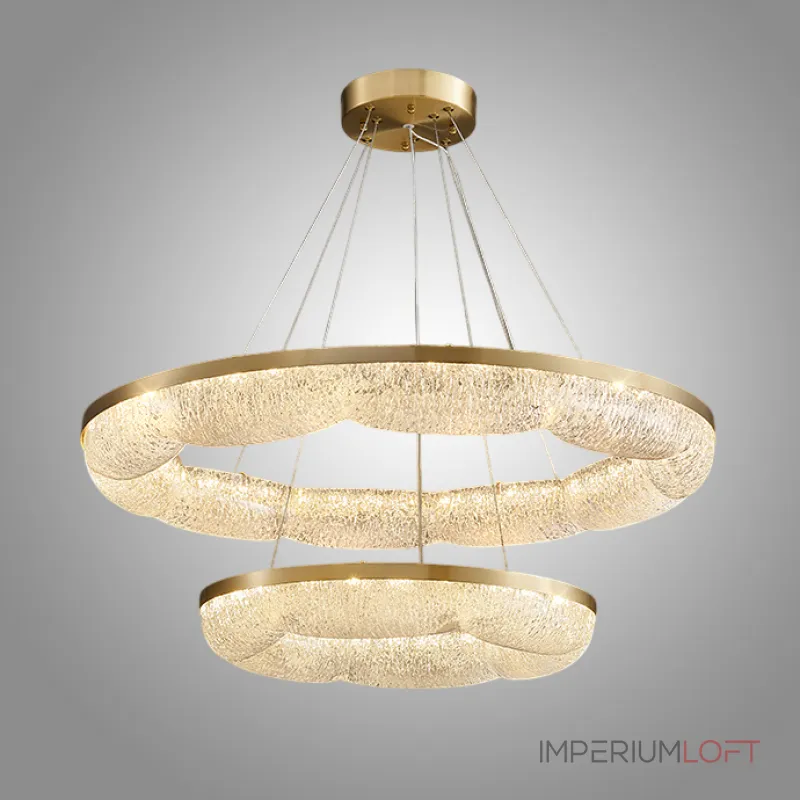 Серия светодиодных кольцевых люстр с волнистым полупрозрачным корпусом с эффектом льда NELIUS WAVY A D50+80 от ImperiumLoft Серия светодиодных кольцевых люстр с волнистым полупрозрачным корпусом с эффектом льда NELIUS WAVY A D50+80 от ImperiumLoft