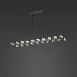 Серия светодиодных люстр с двусторонним расположением источников света в виде хрустальных кристаллов GLORIOLE LINE L100 от ImperiumLoft