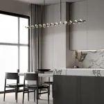 Серия светодиодных люстр с двусторонним расположением источников света в виде хрустальных кристаллов GLORIOLE LINE L100 от ImperiumLoft