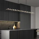 Серия светодиодных люстр с двусторонним расположением источников света в виде хрустальных кристаллов GLORIOLE LINE L100 от ImperiumLoft