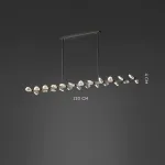 Серия светодиодных люстр с двусторонним расположением источников света в виде хрустальных кристаллов GLORIOLE LINE L120 от ImperiumLoft