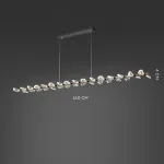 Серия светодиодных люстр с двусторонним расположением источников света в виде хрустальных кристаллов GLORIOLE LINE L160 от ImperiumLoft