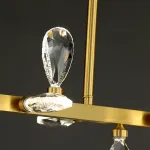 Серия светодиодных люстр с рядным расположением источников света в виде хрустальных кристаллов GLORIOLE SPIN LINE B L156 от ImperiumLoft