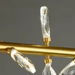 Серия светодиодных люстр с рядным расположением источников света в виде хрустальных кристаллов GLORIOLE SPIN LINE B L156 от ImperiumLoft