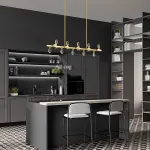 Серия светодиодных люстр с рядным расположением источников света в виде хрустальных кристаллов GLORIOLE SPIN LINE B L156 от ImperiumLoft