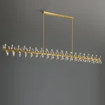 Серия светодиодных люстр с рядным расположением источников света в виде хрустальных кристаллов GLORIOLE SPIN LINE  C L200 от ImperiumLoft