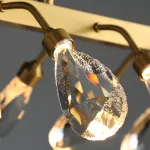 Серия светодиодных люстр с рядным расположением источников света в виде хрустальных кристаллов GLORIOLE UP DOWN LINE B L140 от ImperiumLoft