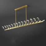 Серия светодиодных люстр с рядным расположением источников света в виде хрустальных кристаллов GLORIOLE UP DOWN LINE  A L140 от ImperiumLoft