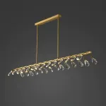 Серия светодиодных люстр с рядным расположением источников света в виде хрустальных кристаллов GLORIOLE UP DOWN LINE B L140 от ImperiumLoft