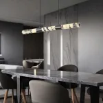 Светодиодный линейный светильник из натурального камня с фактурой Bulgary Stone TORIN B от ImperiumLoft