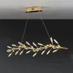 Светодиодный реечный светильник в виде ветки с декором из хрустальных элементов GLORIOLE BRANCH от ImperiumLoft