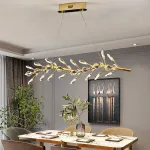 Светодиодный реечный светильник в виде ветки с декором из хрустальных элементов GLORIOLE BRANCH от ImperiumLoft